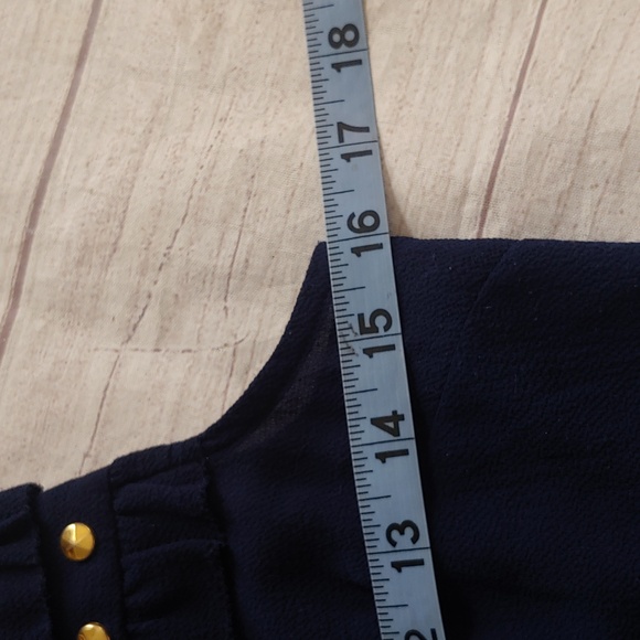 MICHAEL MICHAEL KORS SHIFT DRESS WITH STUDS AND RUFFLES - Picture 7 of 9